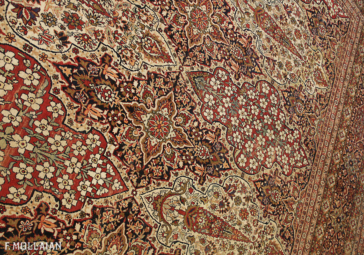 Teppich Persischer Antiker Kerman Ravar n°:18624922